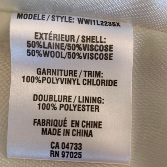 White cream wool Coat with belt - Picture 11 of 13